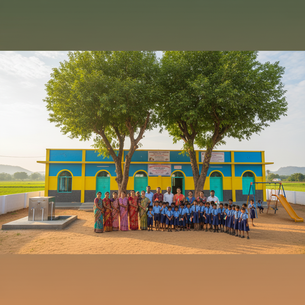 Bhuvanesh Boojala Transforms Gummadam Village With Eye Camp And School Upgrades