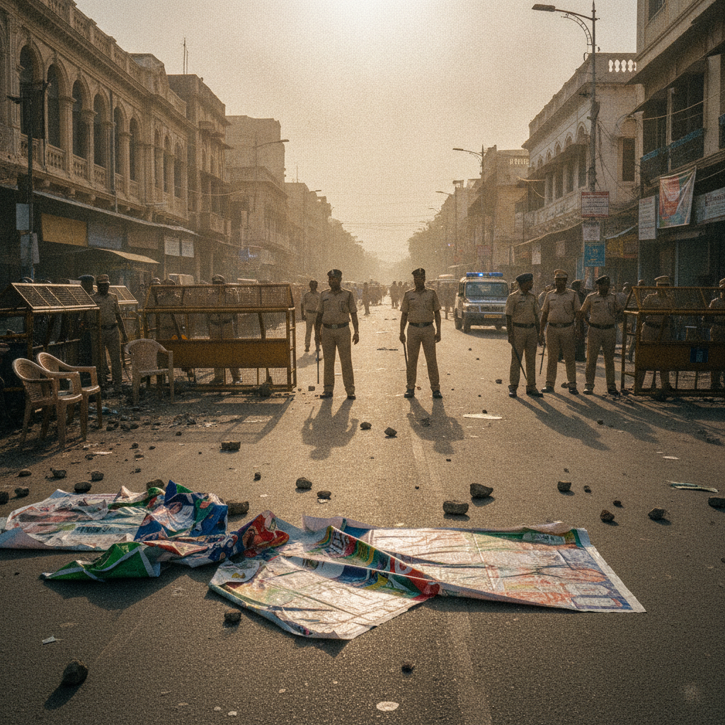 Congress Groups Clash in Mansoorabad Over Flex Banner Photo Dispute
