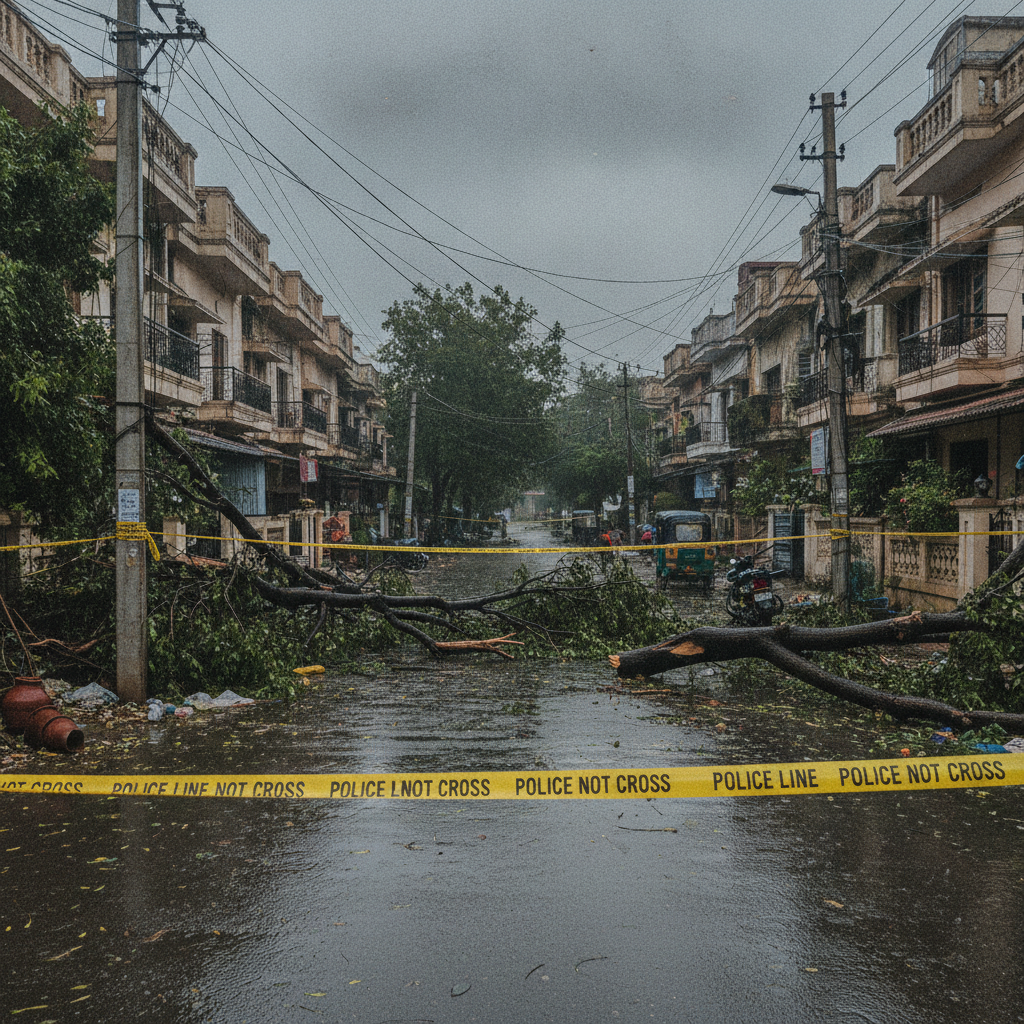 Alwal Father and Daughter Electrocuted While Clearing Rain Debris