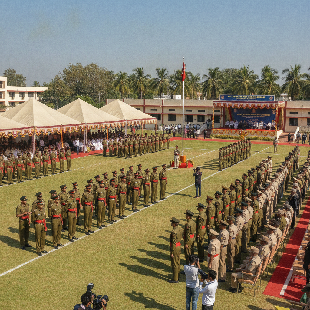 CRPF Second Signal Battalion Marks 58th Foundation Day at Chandrayangutta