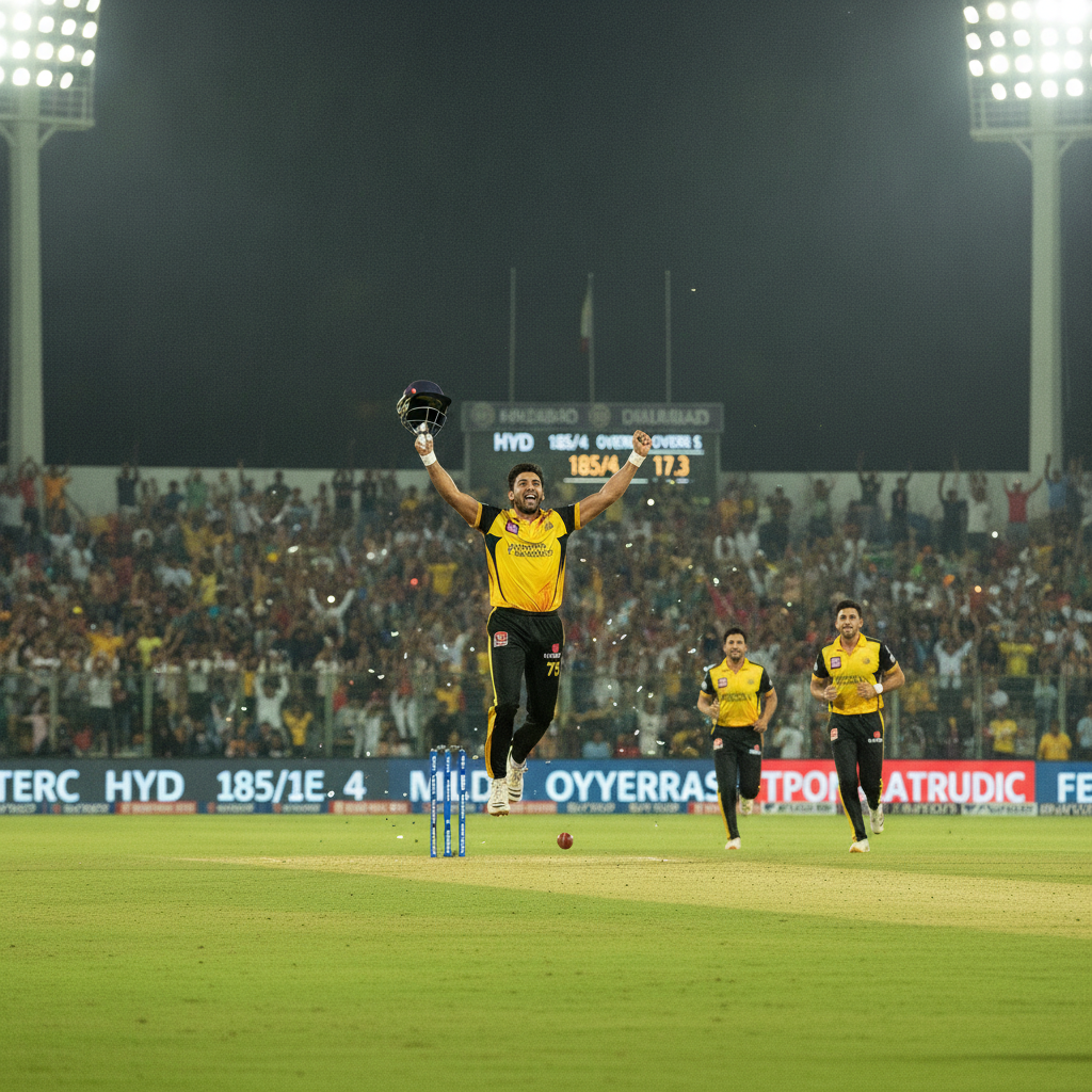 K. Vamshi Vidyath Shines as Warangal Warriors Defeat Hyderabad Hurricanes
