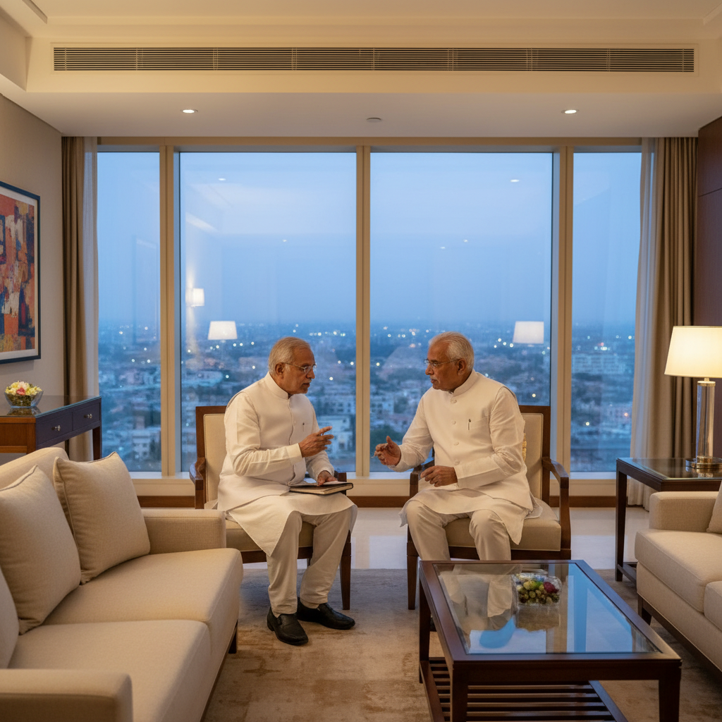 Mahesh Kumar Goud Meets Mallikarjun Kharge in Hyderabad Amid Party Speculation