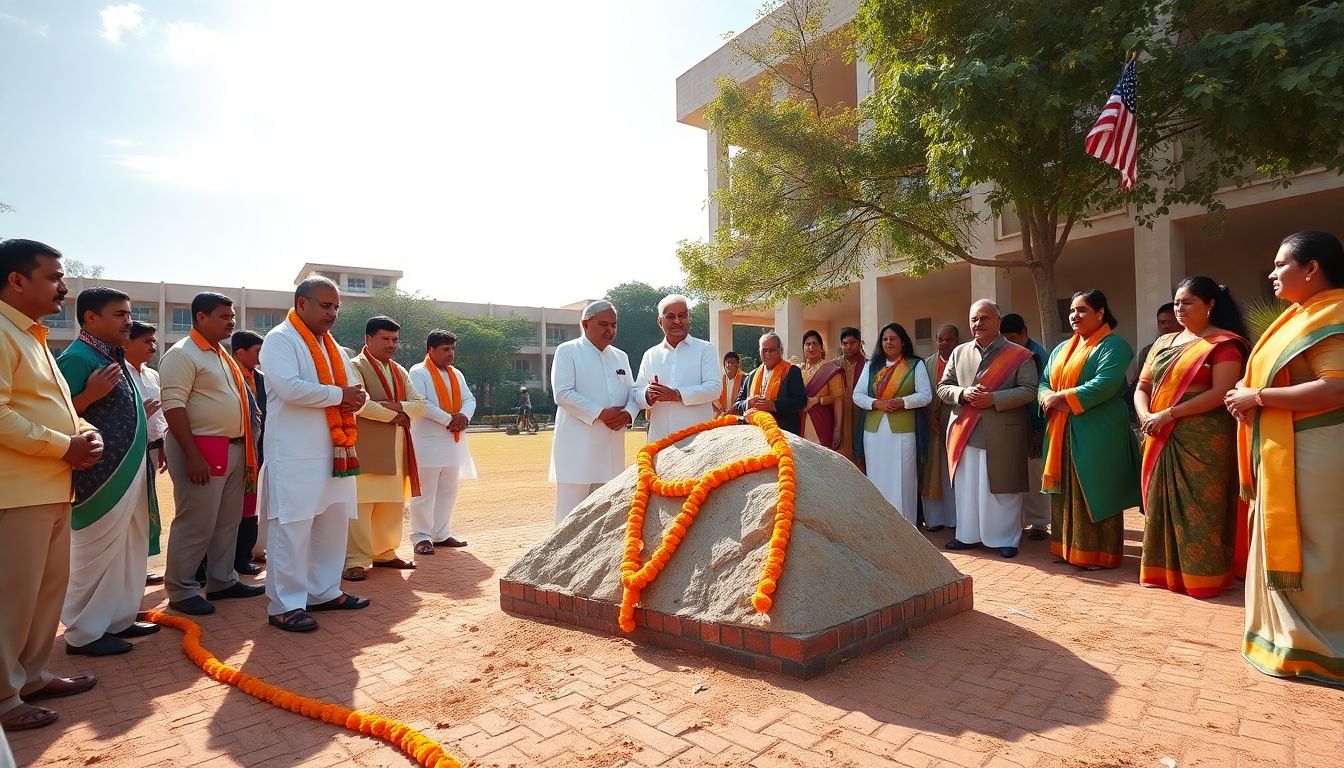 Ponnam Prabhakar Lays Foundation for Rs 14.56 Crore Hostels in Ummapur