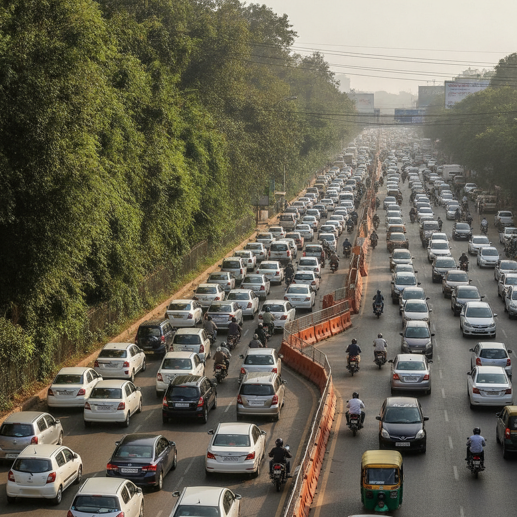 KBR Park One Way Traffic Trial Triggers Confusion and Delays in Hyderabad