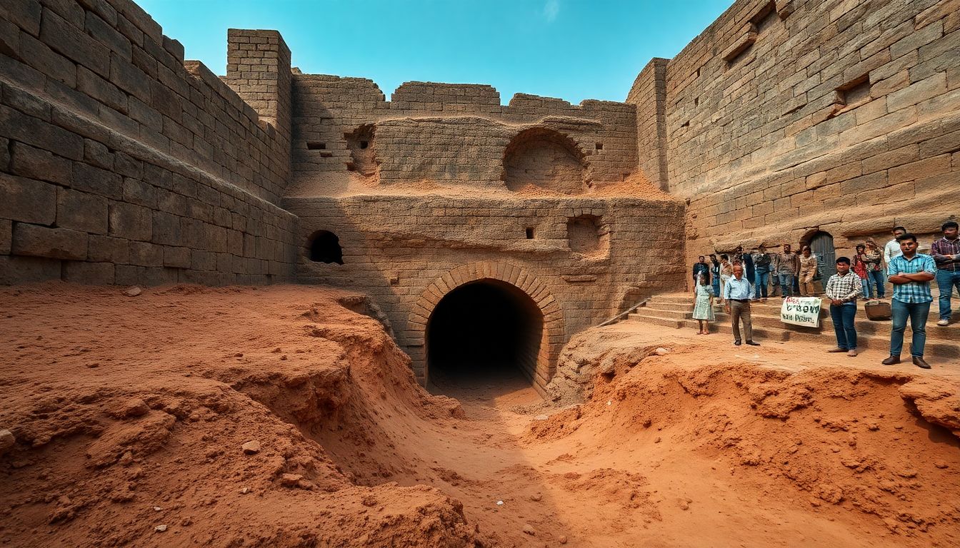 Tunnel Discovered at Golconda Fort's 18 Seedi During Excavation