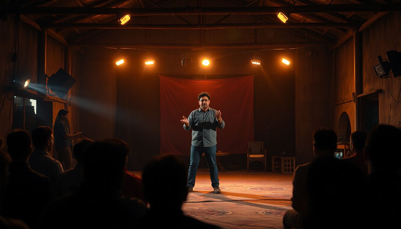 Niteesh Pandey performs solo play Indian Society Naked in Front of You at Lamakaan
