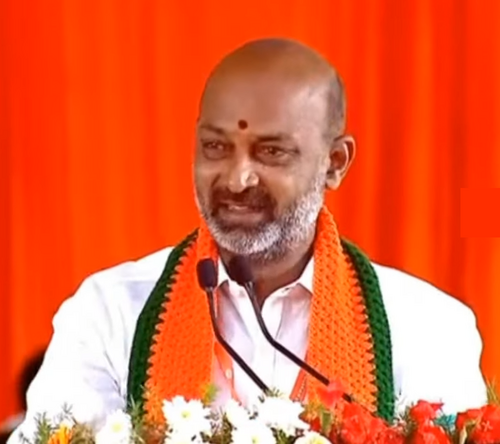 Bandi Sanjay Accuses Congress Govt of Minority Appeasement During Bonalu