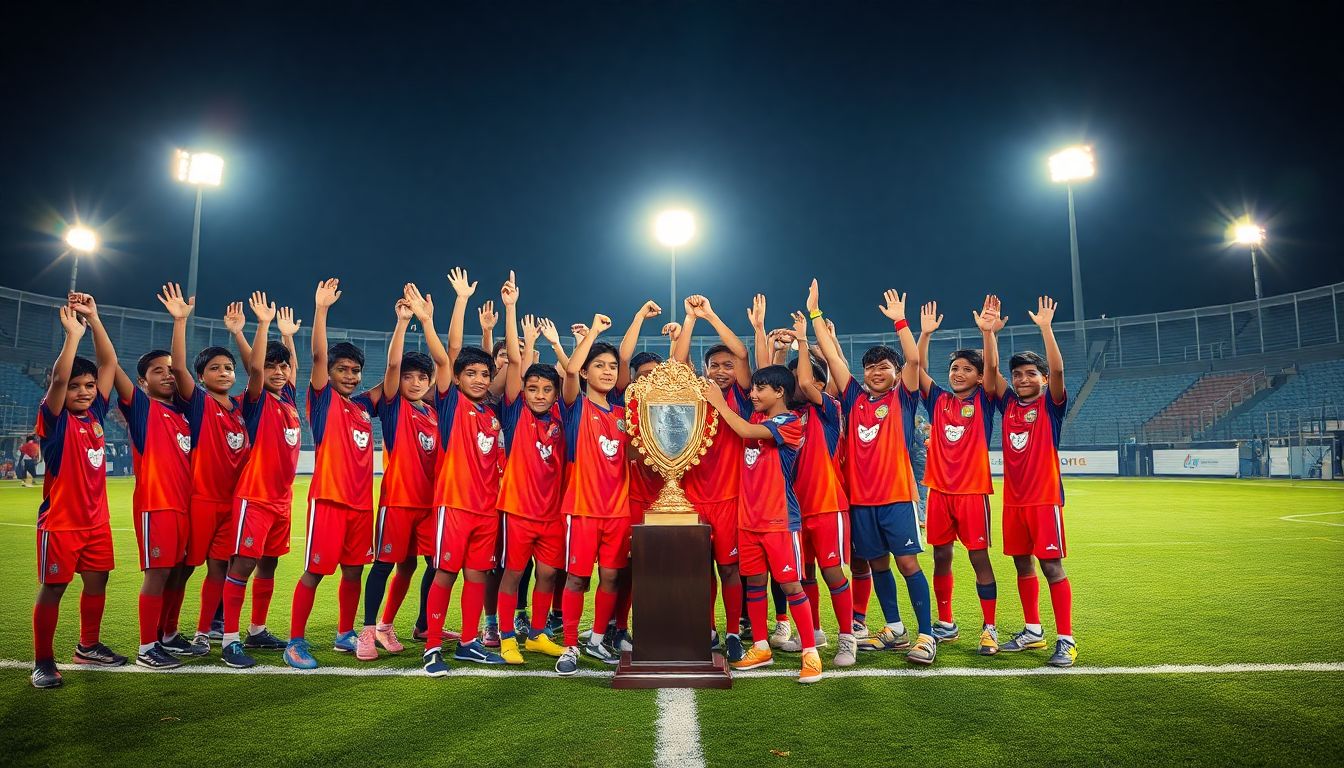 Emmanuel FC Wins Under-13 Subramaniam Football Tournament Title in Hyderabad