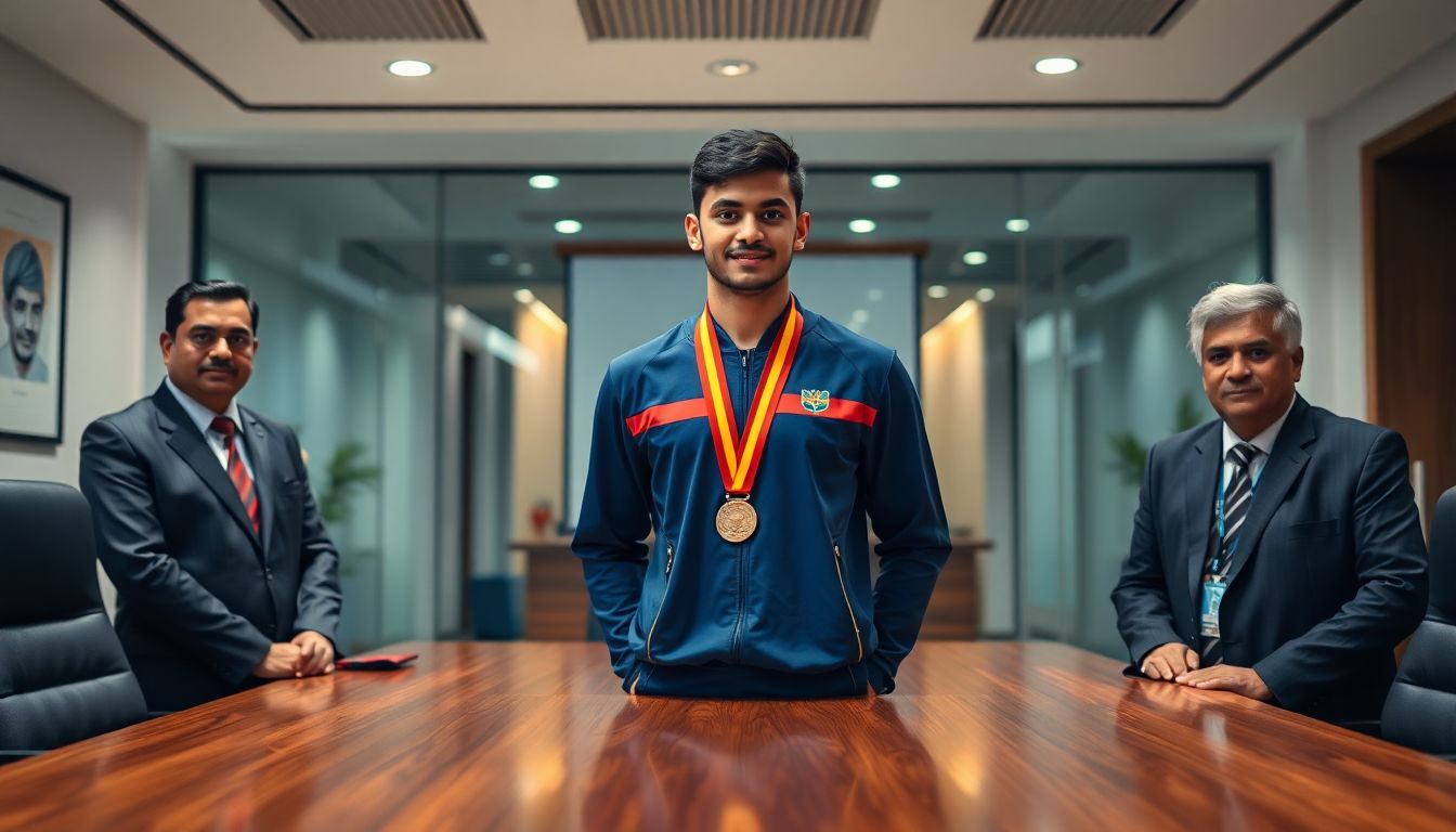Speed Skater Pranav Madav Meets SATG Officials in Hyderabad After Asian Championship Win