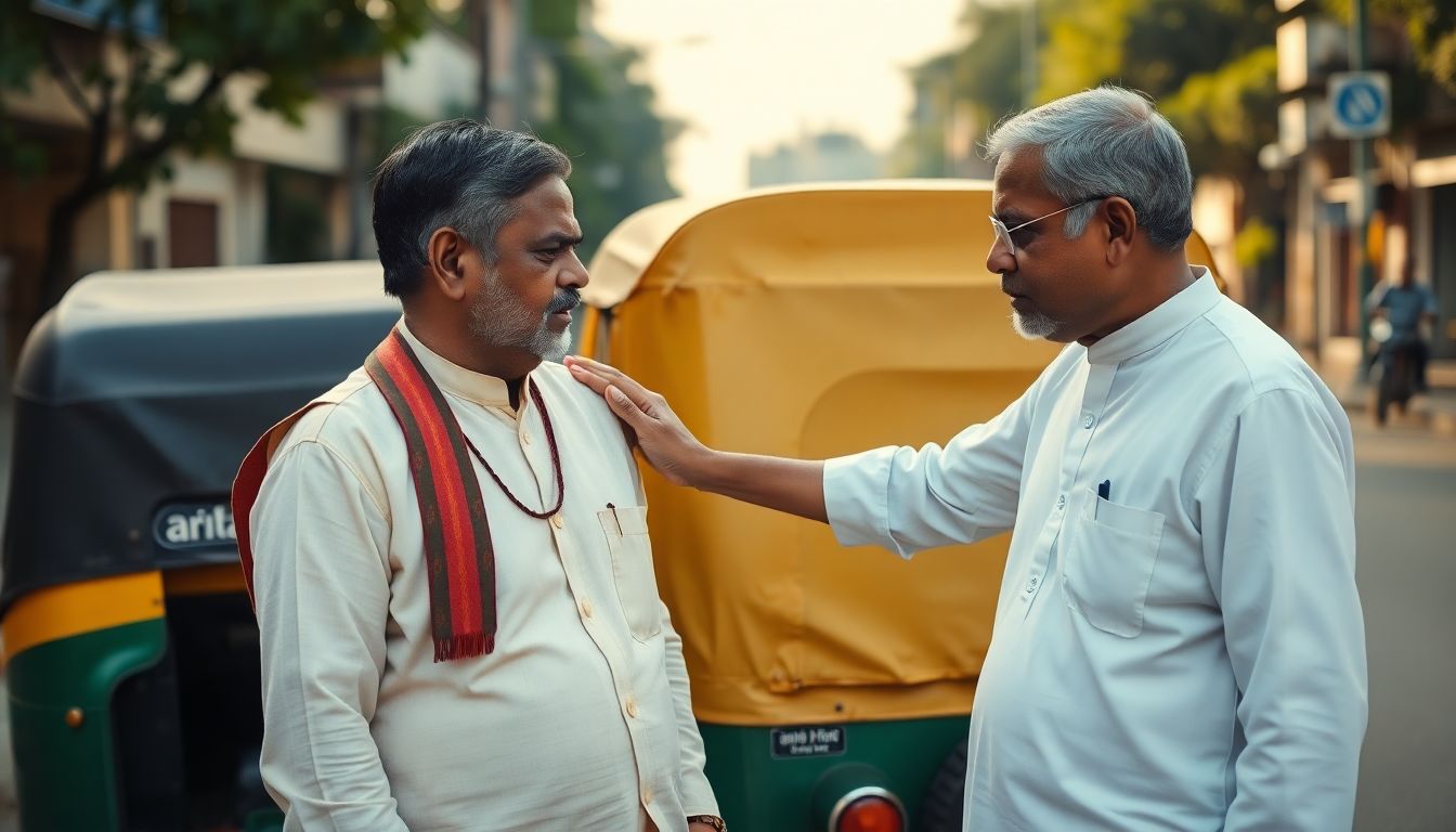 Bandi Sanjay Kumar Backs Hyderabad Auto Driver After Religious Slogans Damaged