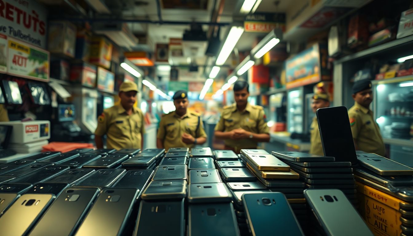Ameerpet Mobile Shops Booked After Over 3,000 Counterfeit Phone Panels Seized