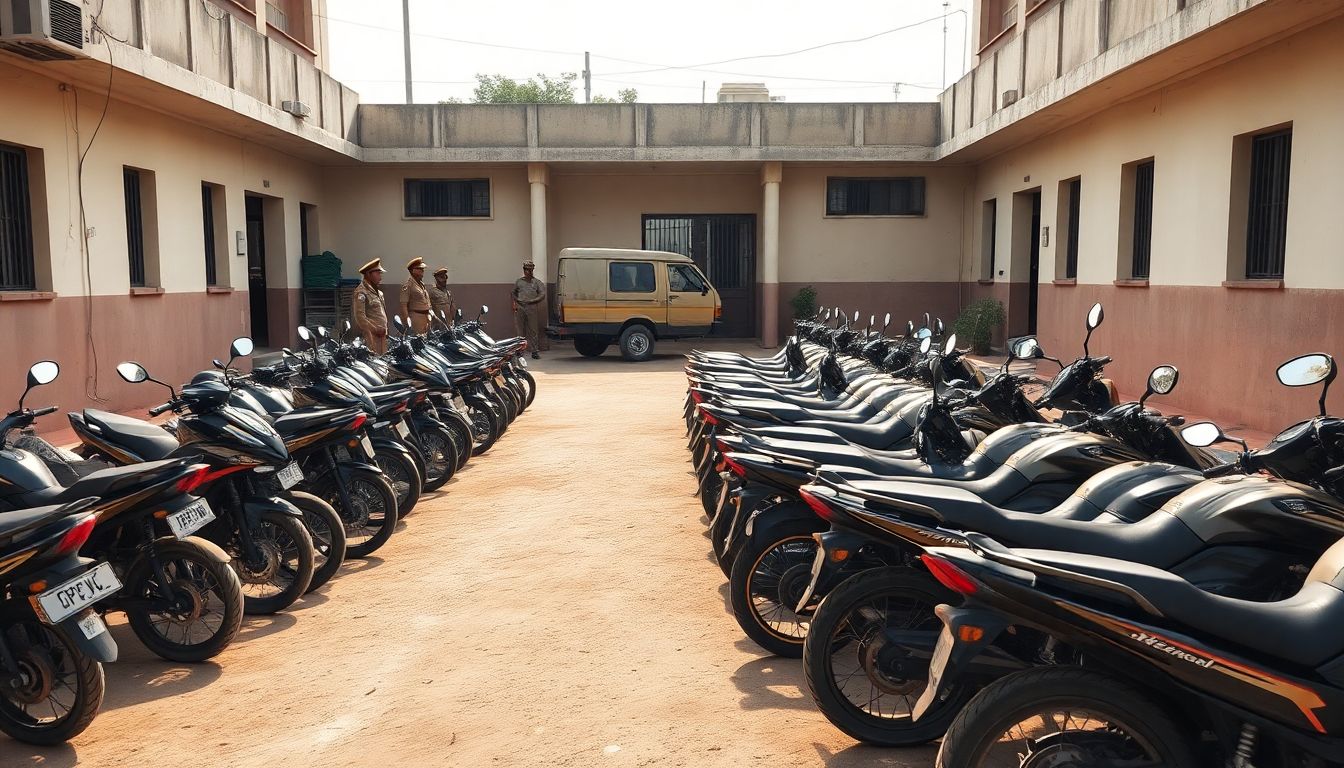 Police Arrest Three Men Near Maisammaguda and Recover 21 Stolen Motorcycles