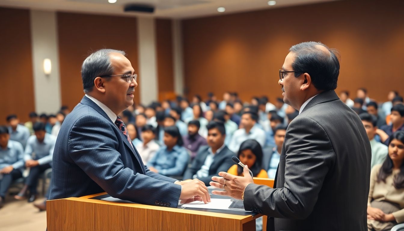 High Court Advocate Omer Farooq Addresses Career Guidance Session in Shantinagar