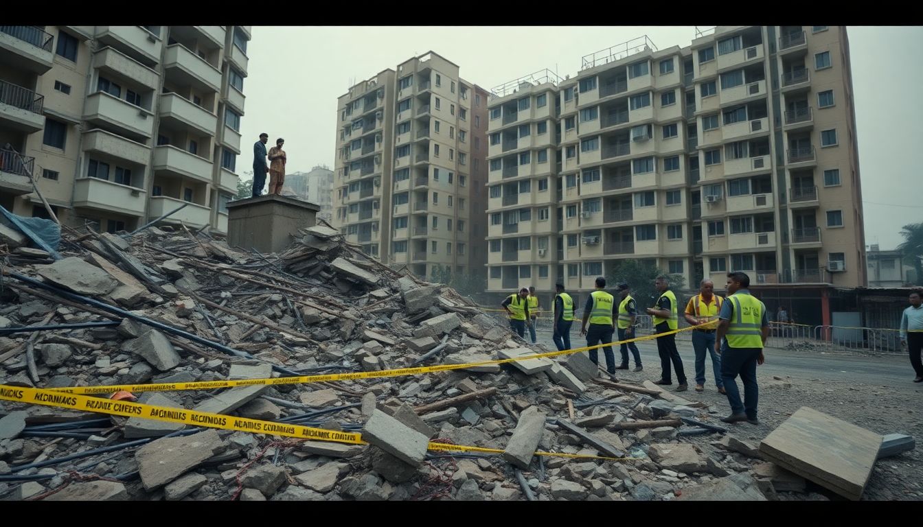 Kondapur Building Collapse Forces 15 Families to Vacate in Anjiahnagar
