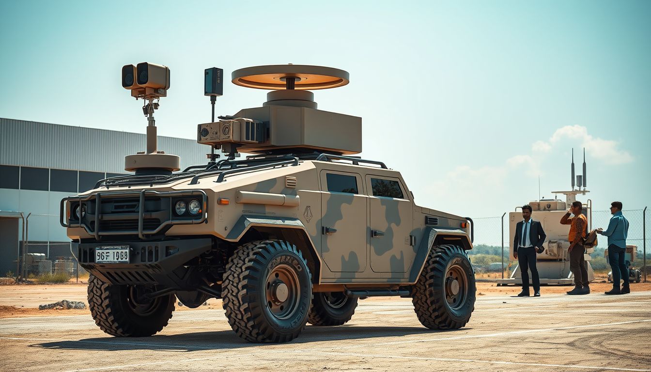 Hyderabad Firms Develop Indrajaal Ranger Mobile Counter-Drone Vehicle