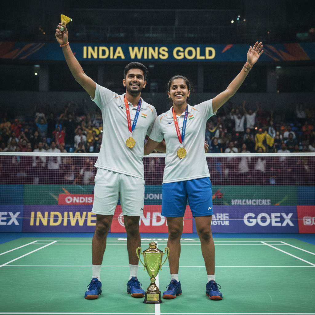 Nitin Kumar and Likhita Srivastava Win Mixed Doubles Gold at Pune Badminton Tournament