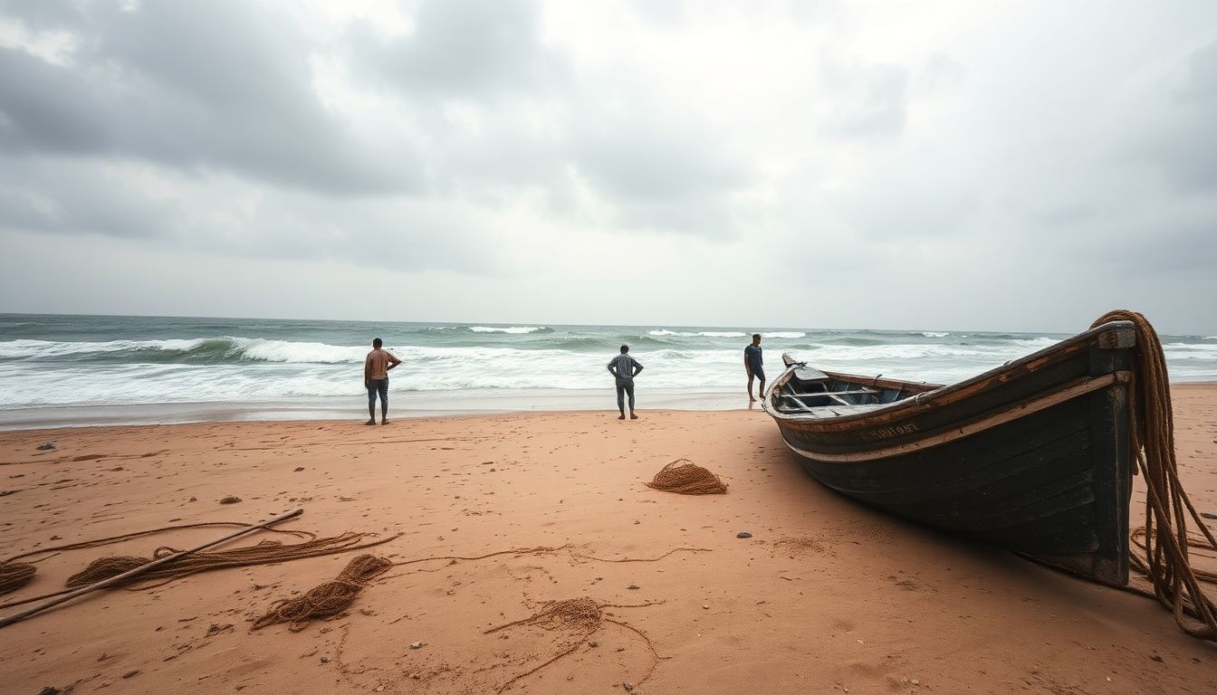 Fisherman Dies, Three Rescued After Boat Capsizes in Srikakulam