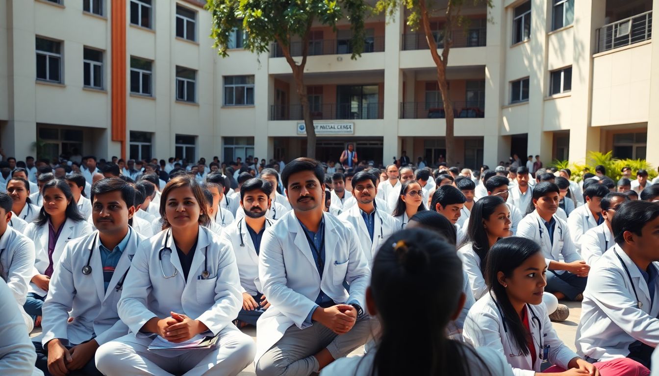 AYUSH Doctors In Erragadda Enter 11th Day Of Indefinite Strike Over Stipends
