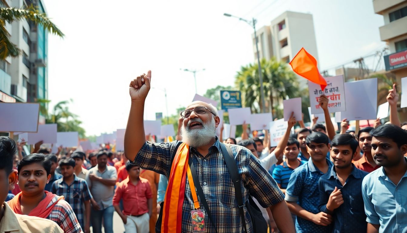 R Krishnaiah leads Hyderabad protest demanding Rs 8,000 crore fee reimbursement