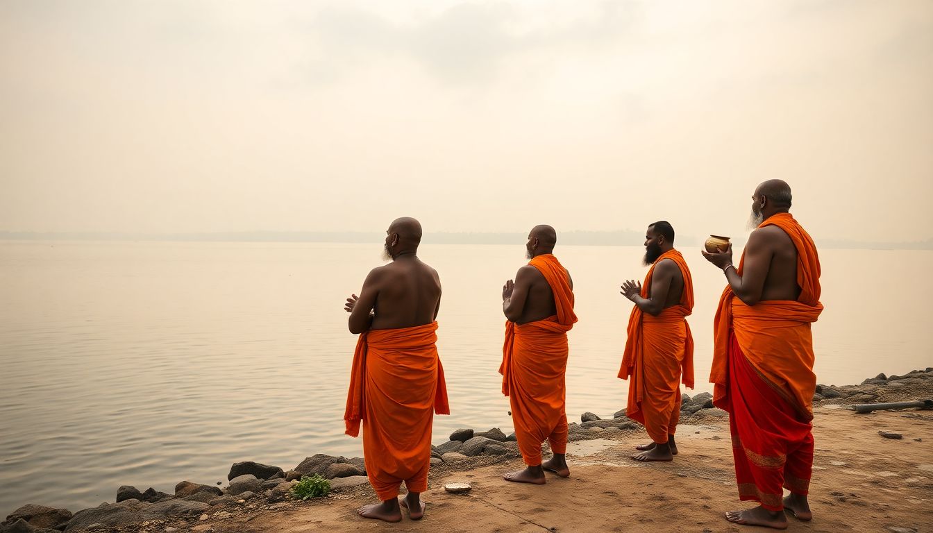Chilkur Balaji Priests Perform Varuna Japam At Osmansagar To Invoke Rain