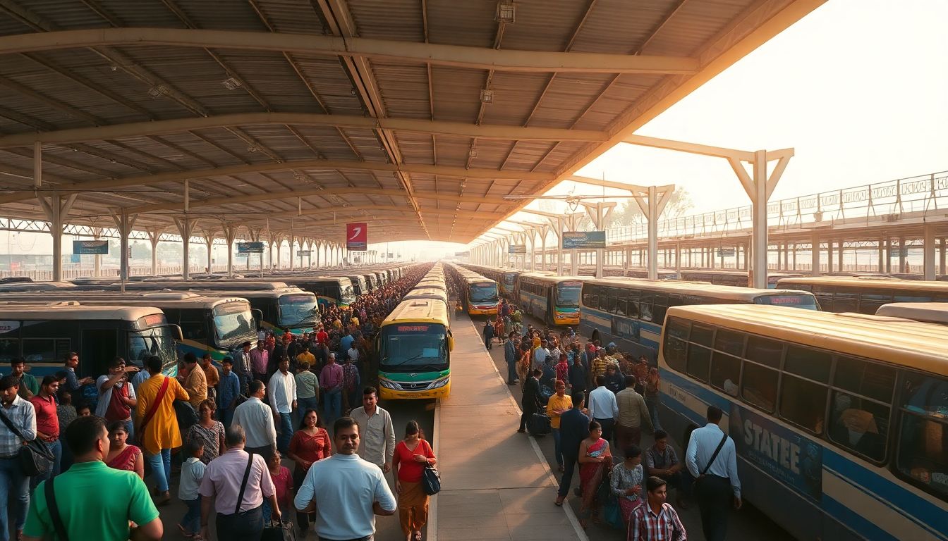 Hyderabad Bus Stations See Festival Rush as TGSRTC Deploys Special Buses