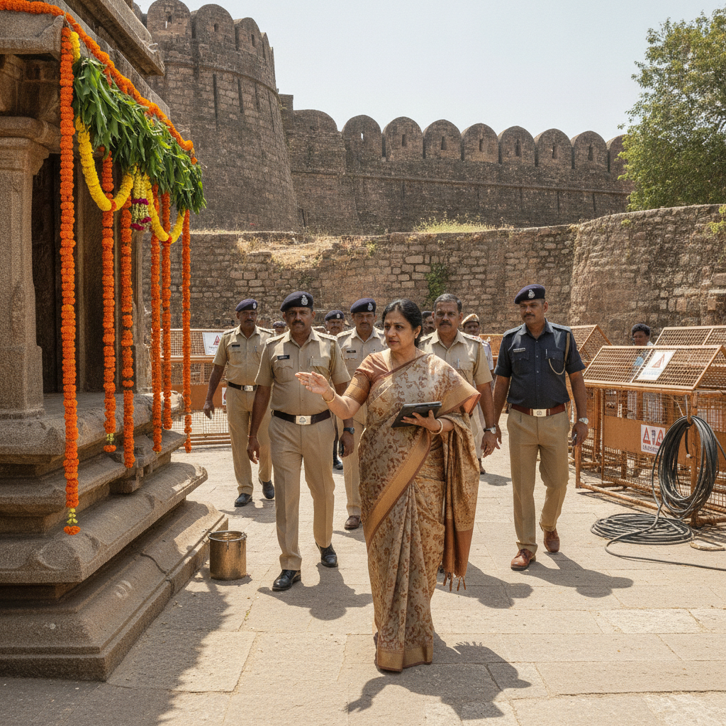 Priyanka Ala reviews Golconda Fort Bonalu preparations ahead of July 16 start
