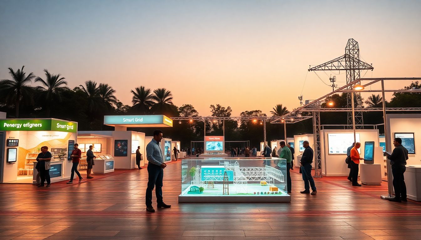 TGSPDCL CMD Jitesh V Patil Reviews Power Exhibition Setup at People's Plaza